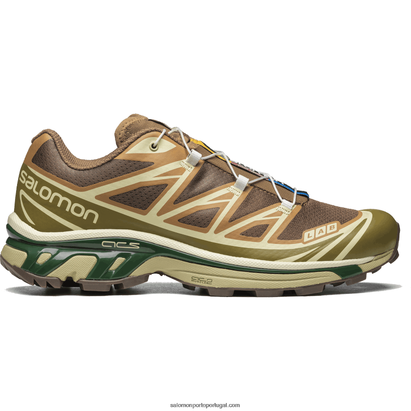 Salomon sapatos esportivos masculinos - xt-6 04D6V881 borracha/lagarto/éden