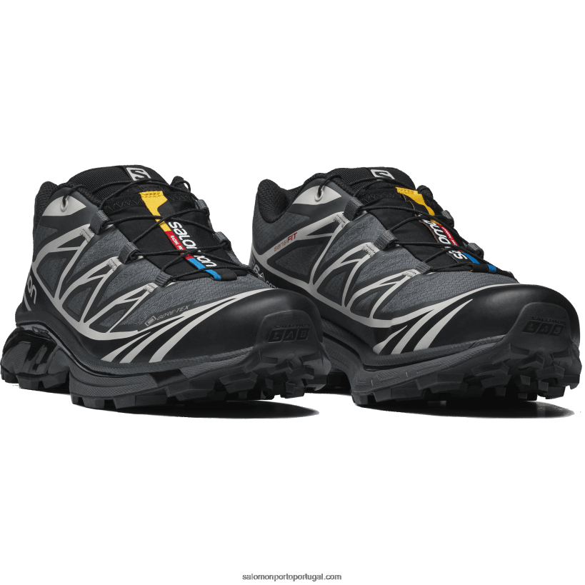 Salomon sapatos esportivos masculinos - xt-6 gore-tex 04D6V8131 preto/ébano/rocha lunar