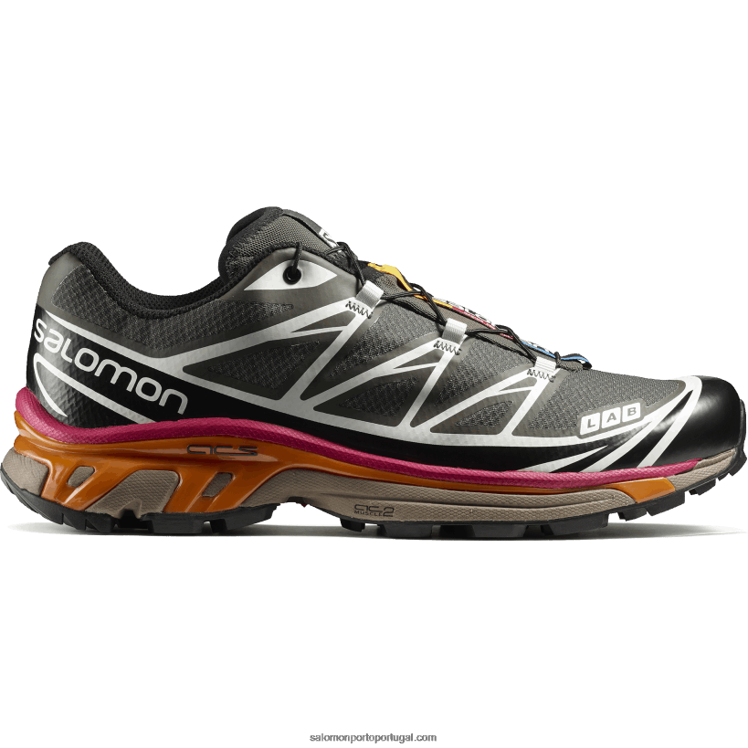 Salomon sapatos esportivos masculinos - xt-6 recut 04D6V866 beluga/preto/laranja avermelhado