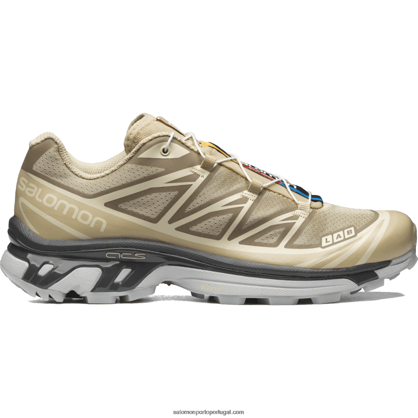 Salomon sapatos esportivos masculinos - xt-6 transparente 04D6V8121 safari/imã/baunilha gelo