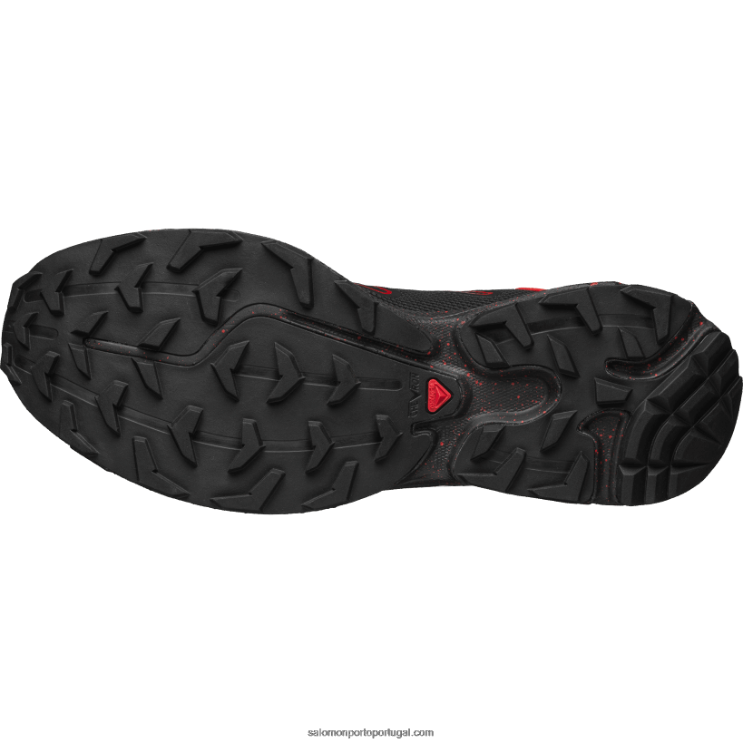 Salomon sapatos esportivos masculinos - xt-rush 2 04D6V8106 preto/ímã/vermelho ardente