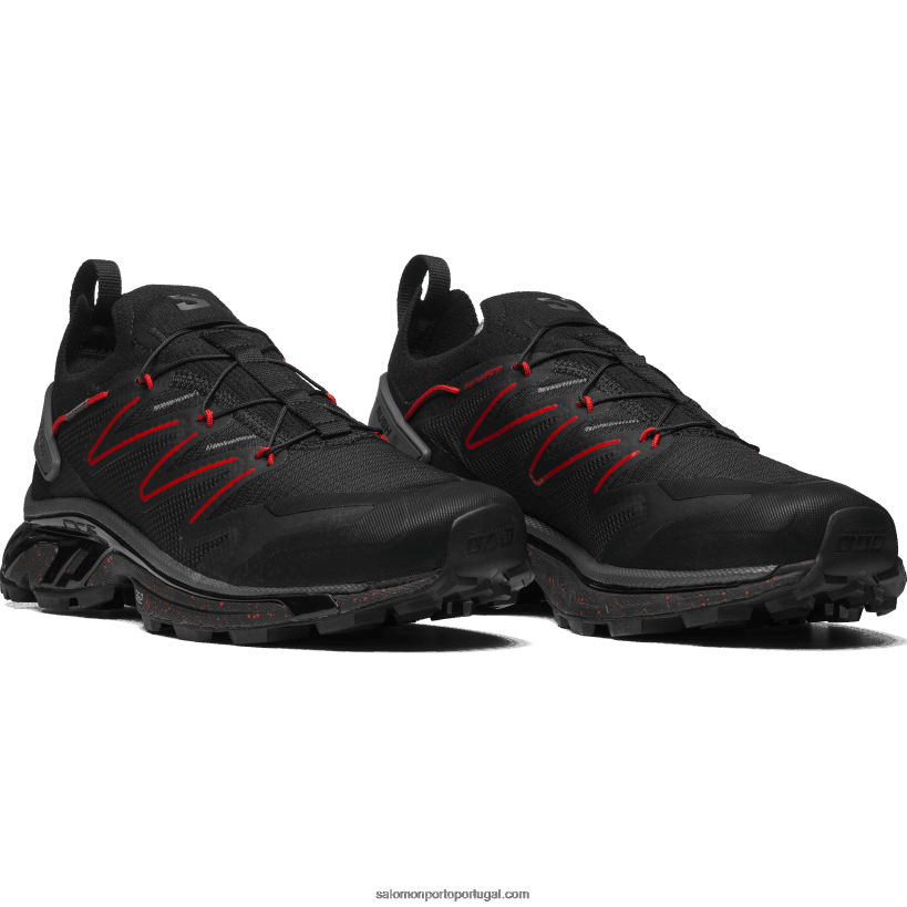 Salomon sapatos esportivos masculinos - xt-rush 2 04D6V8106 preto/ímã/vermelho ardente