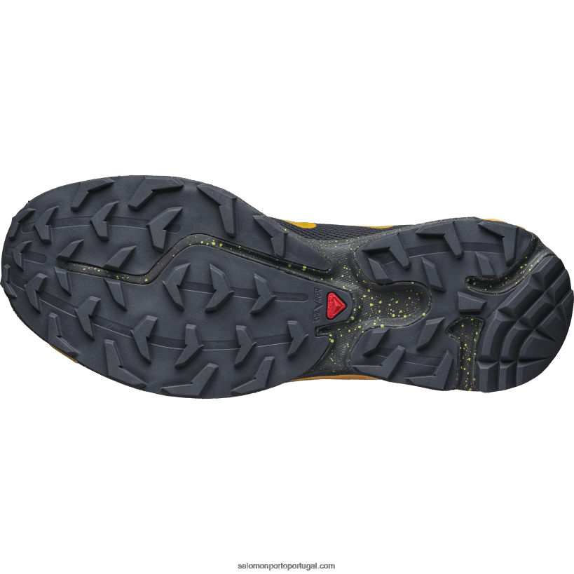 Salomon sapatos esportivos masculinos - xt-rush 2 04D6V8107 ébano/laranja brilhante/verde limão brilhante