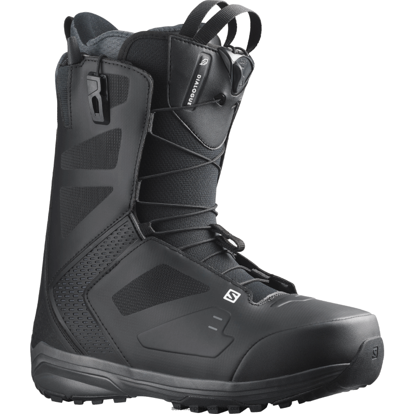 Salomon botas de snowboard masculinas - diálogo 04D6V8595 preto/ímã