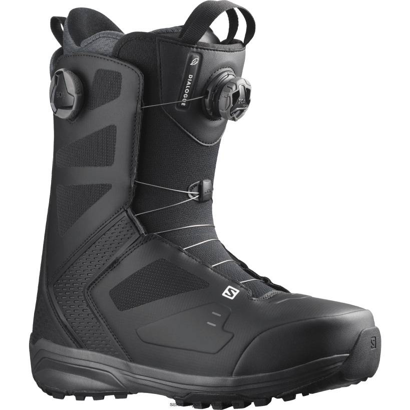 Salomon botas de snowboard masculinas - dialog dual boa wide jp 04D6V8594 preto/ímã