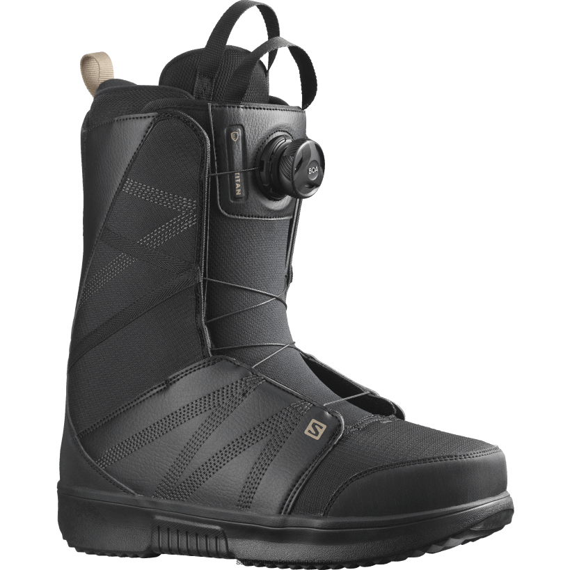 Salomon botas de snowboard masculinas - titan boa 04D6V8598 caju preto/torrado