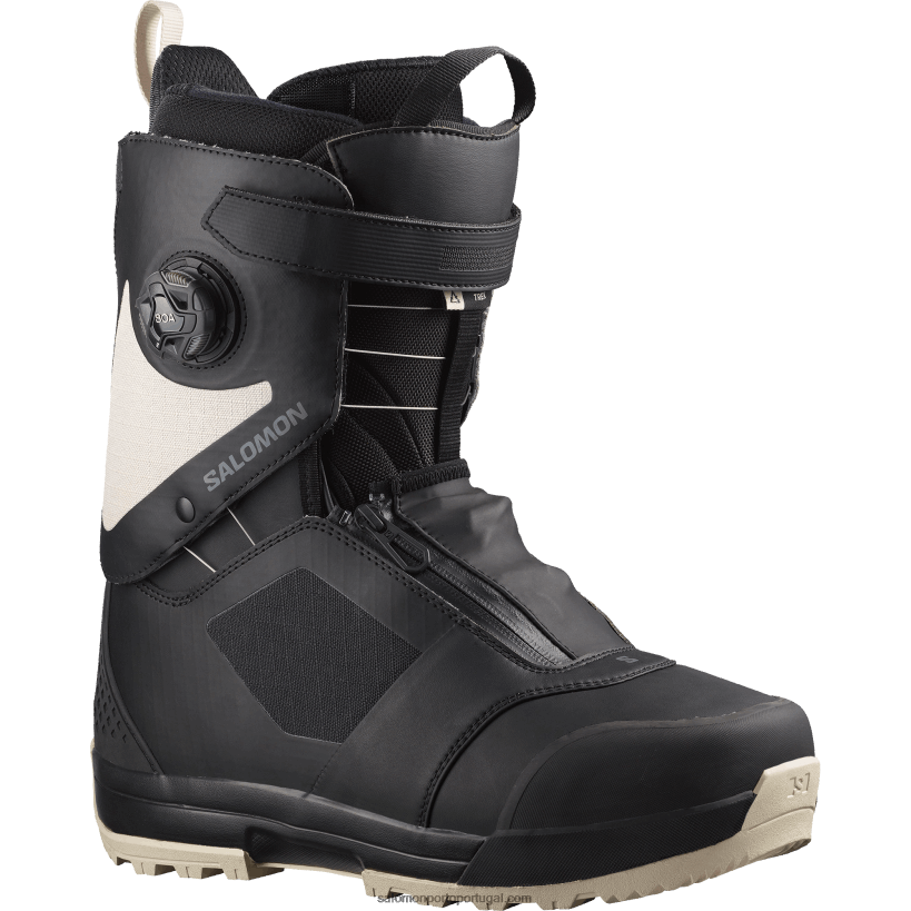 Salomon botas de snowboard para homem - caminhada 04D6V8580 Preto branco