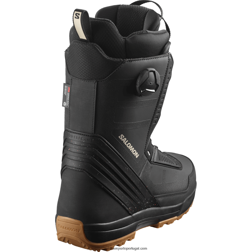 Salomon botas de snowboard para homem - malamute dual boa 04D6V8582 preto