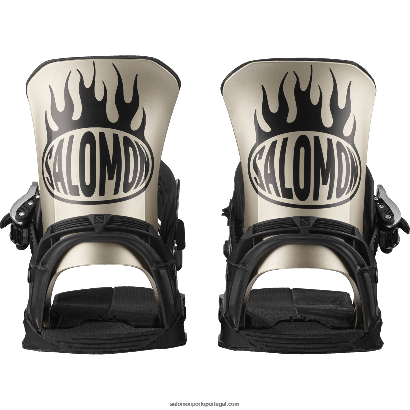 Salomon amarrações de snowboard masculino - equipe profissional distrital 04D6V8619 ouro metálico