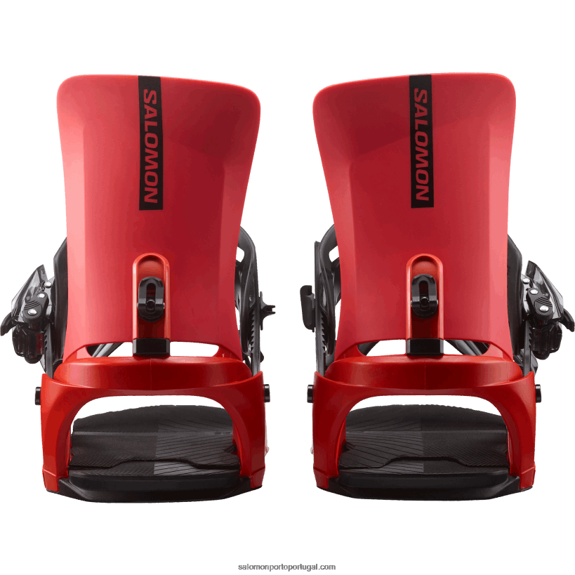 Salomon amarrações de snowboard masculino - ritmo 04D6V8610 vermelho