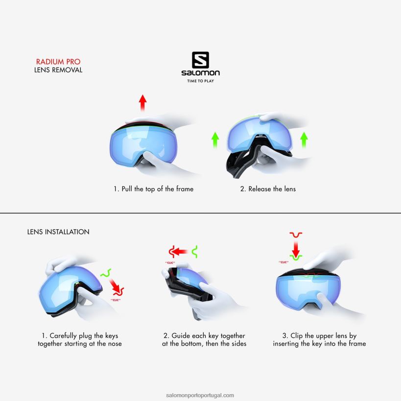 Salomon óculos masculinos - radium pro sigma 04D6V8646 pato azul
