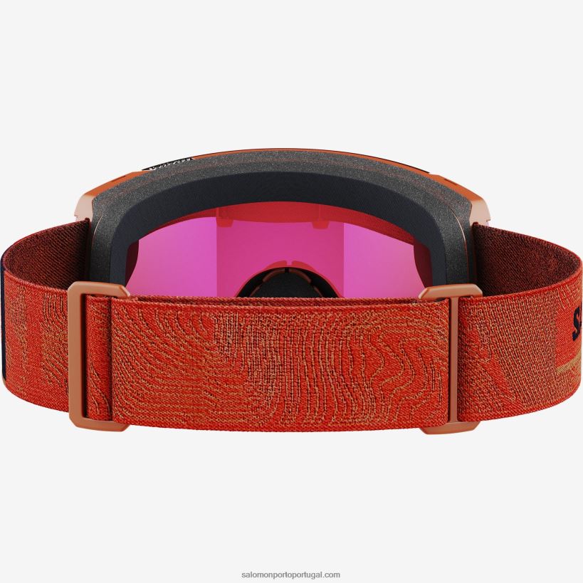 Salomon óculos masculinos - s/view sigma 04D6V8653 ocre queimado