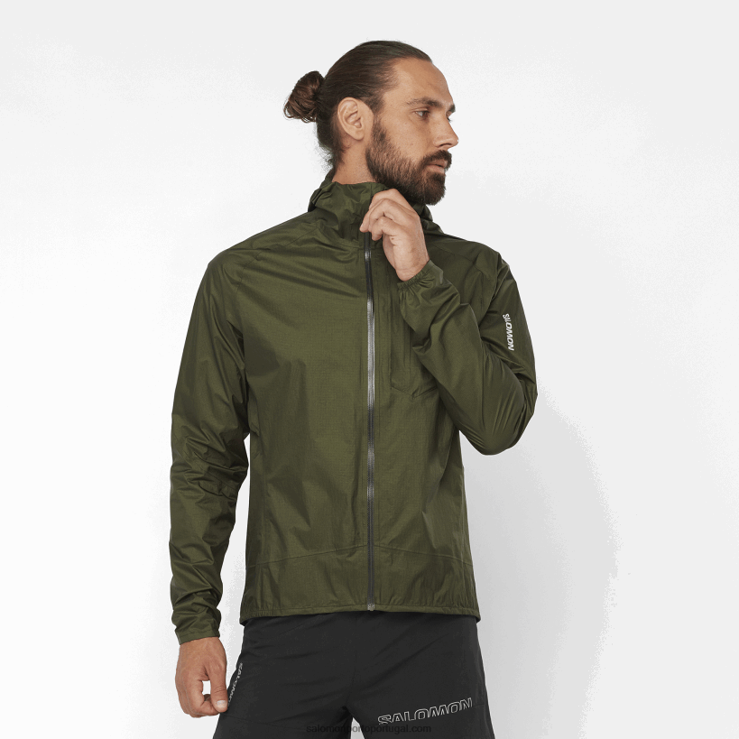 Salomon jaqueta shell masculina - bonatti impermeável 04D6V81099 noite da floresta