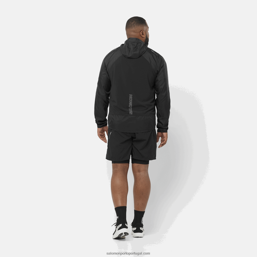 Salomon t-shirt de manga curta para homem - cross run 04D6V8234 branco