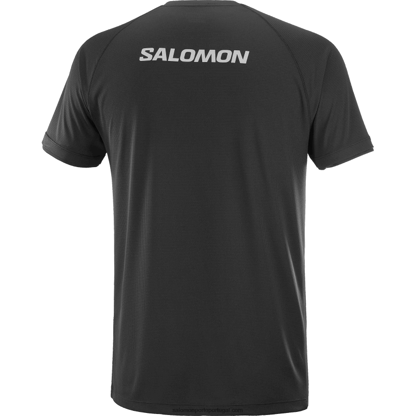 Salomon t-shirt manga curta homem - equipa logo 04D6V81197 preto profundo