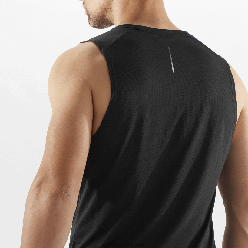 Salomon tanque masculino - cross run 04D6V8226 preto profundo