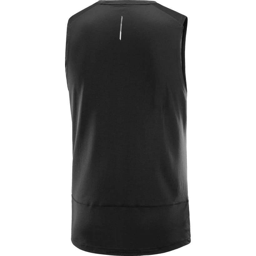Salomon tanque masculino - cross run 04D6V8226 preto profundo