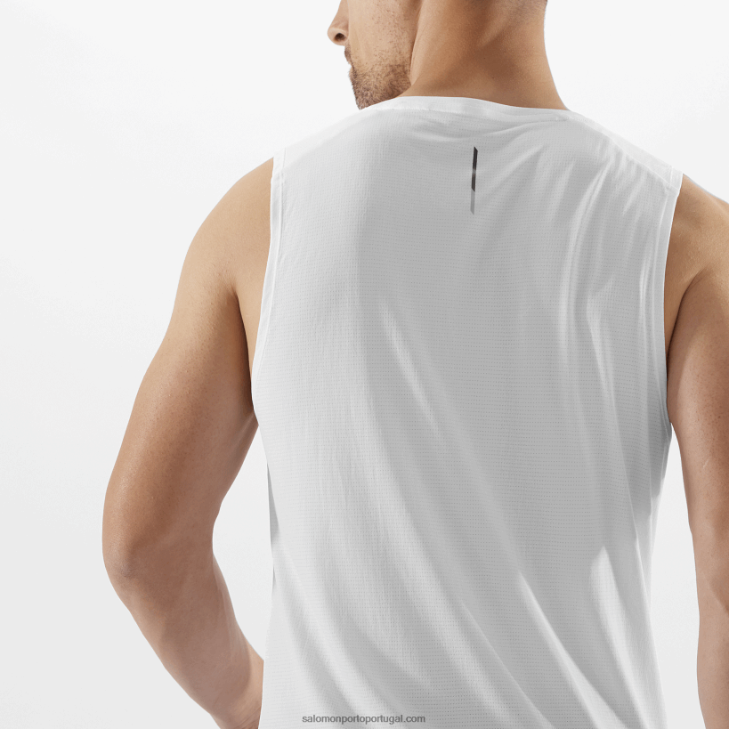Salomon tanque masculino - cross run 04D6V8228 branco