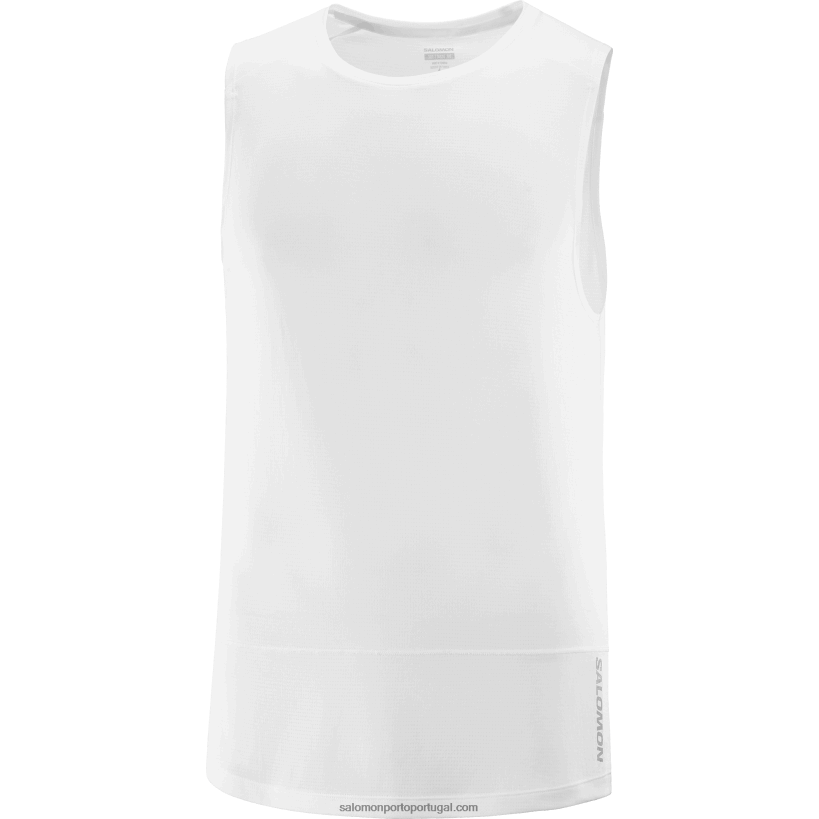 Salomon tanque masculino - cross run 04D6V8228 branco