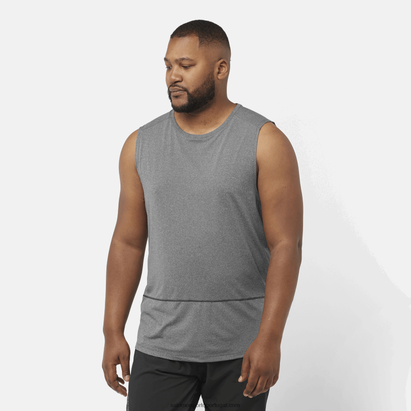 Salomon tanque masculino - cross run 04D6V8229 preto profundo/urze