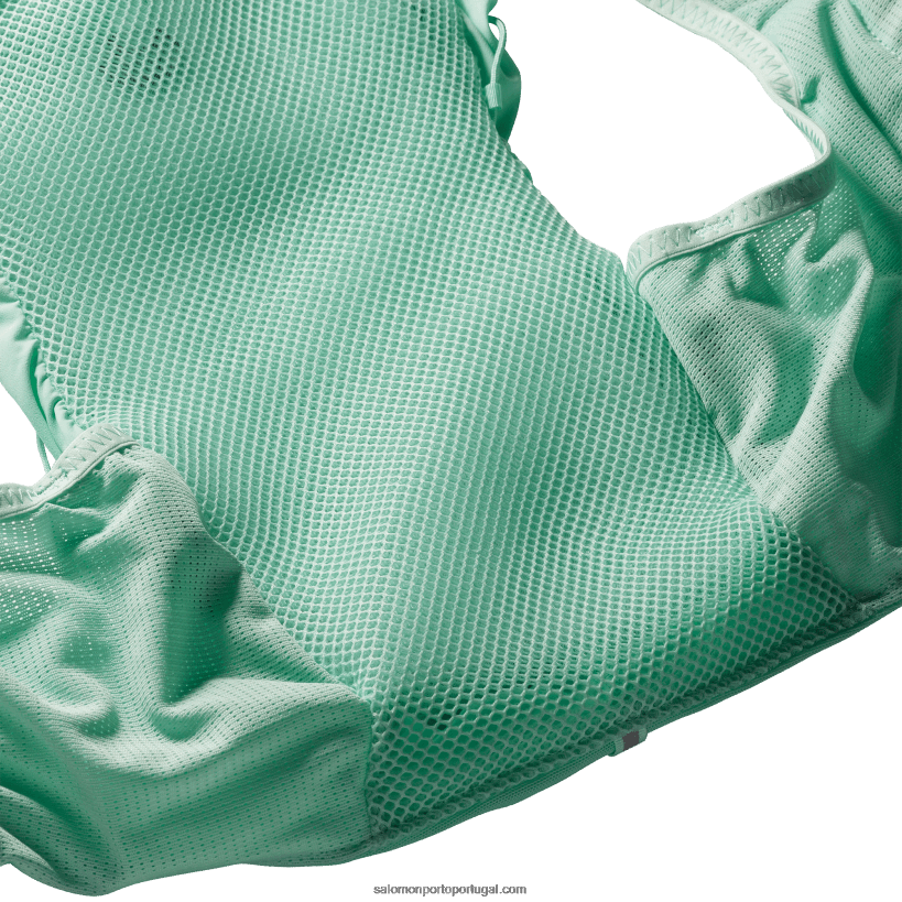 Salomon colete de corrida feminino com frascos inclusos - adv skin 12 04D6V8965 vidro de praia/ébano/piscina azul