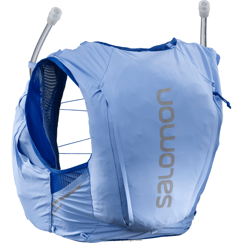 Salomon colete de corrida feminino com frascos inclusos - sense pro 10 04D6V8978 provence/ébano/azul náutico