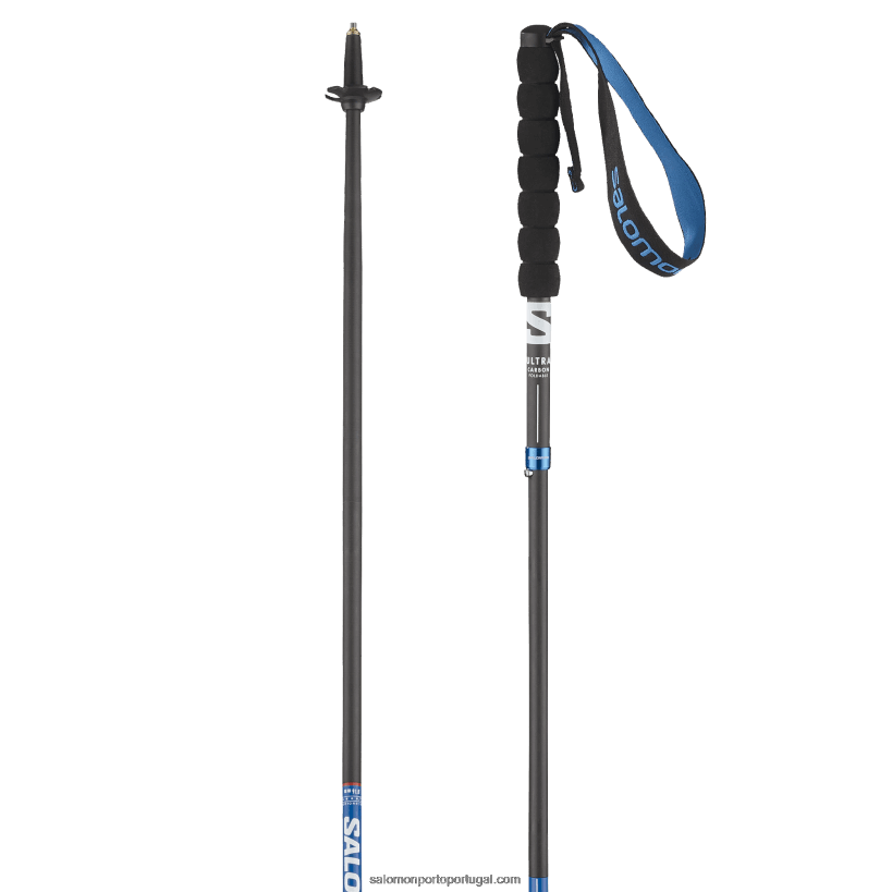 Salomon bastões de caminhada femininos - ultra carbono dobráveis 04D6V8995 azul