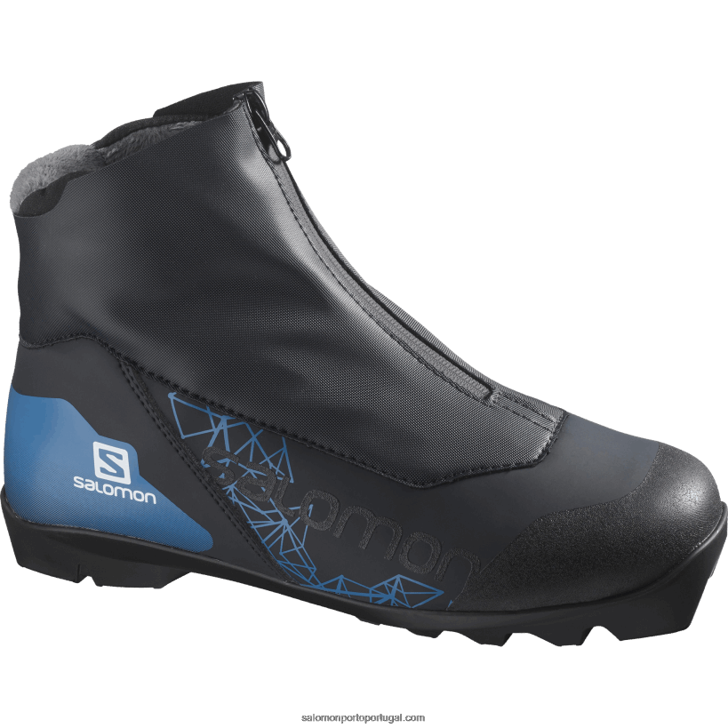 Salomon bota nórdica clássica feminina - vitane prolink 04D6V81337 ébano/azul/branco