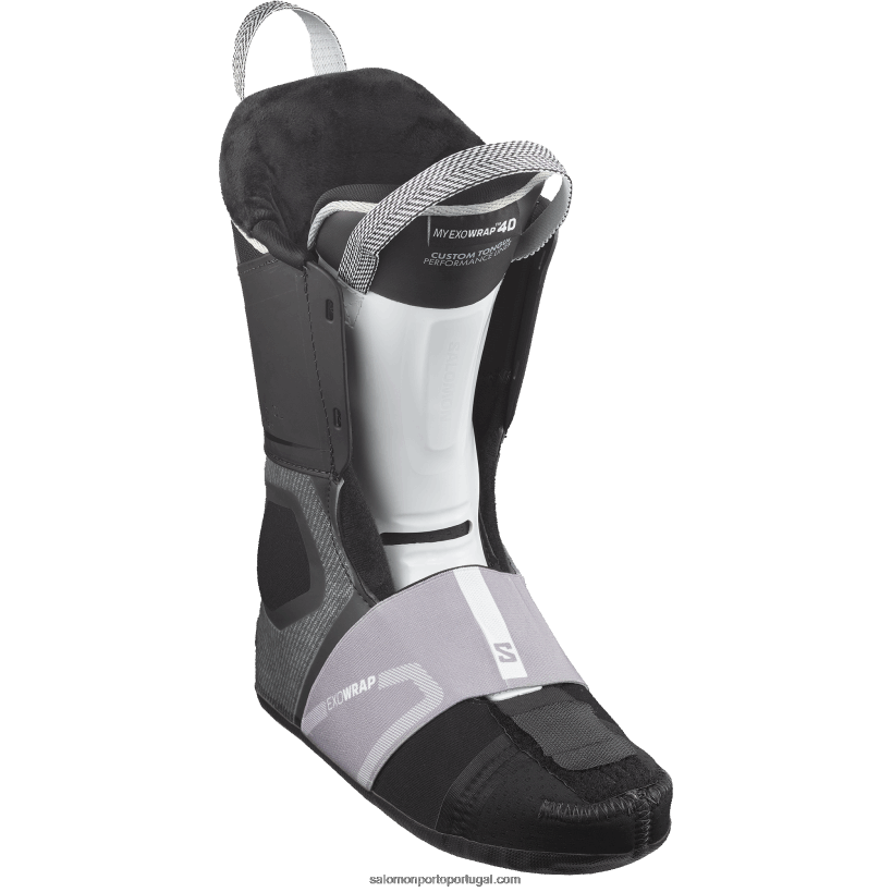 Salomon bota de pista feminina - s/pro supra boa 105 04D6V81039 cinza aurora/preto/ouro rosa