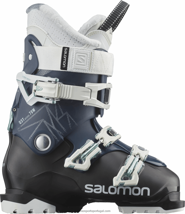 Salomon botas all-mountain femininas - qst access 70 04D6V81043 gasolina azul/branco/mar tiro