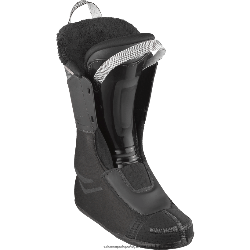 Salomon botas de pista para mulher - s/pro alpha 90 04D6V81029 preto/rosa dourado metálico/prata