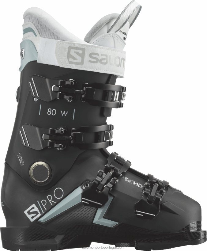 Salomon botas de pista para mulher - s/pro mv 80 cs 04D6V81042 preto/azul esterlina/branco