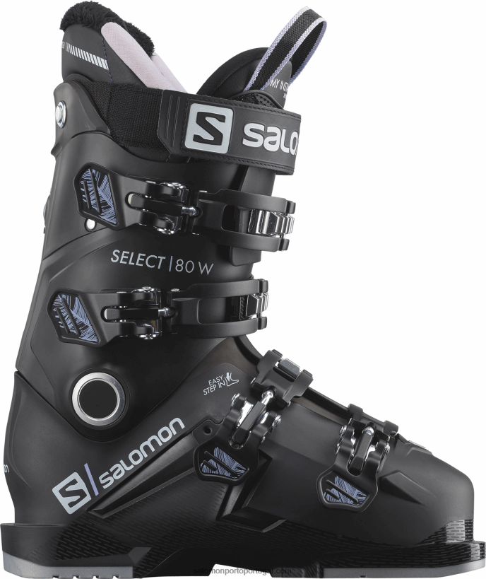 Salomon botas femininas de pista - select 80 04D6V81040 preto/lavanda/belluga