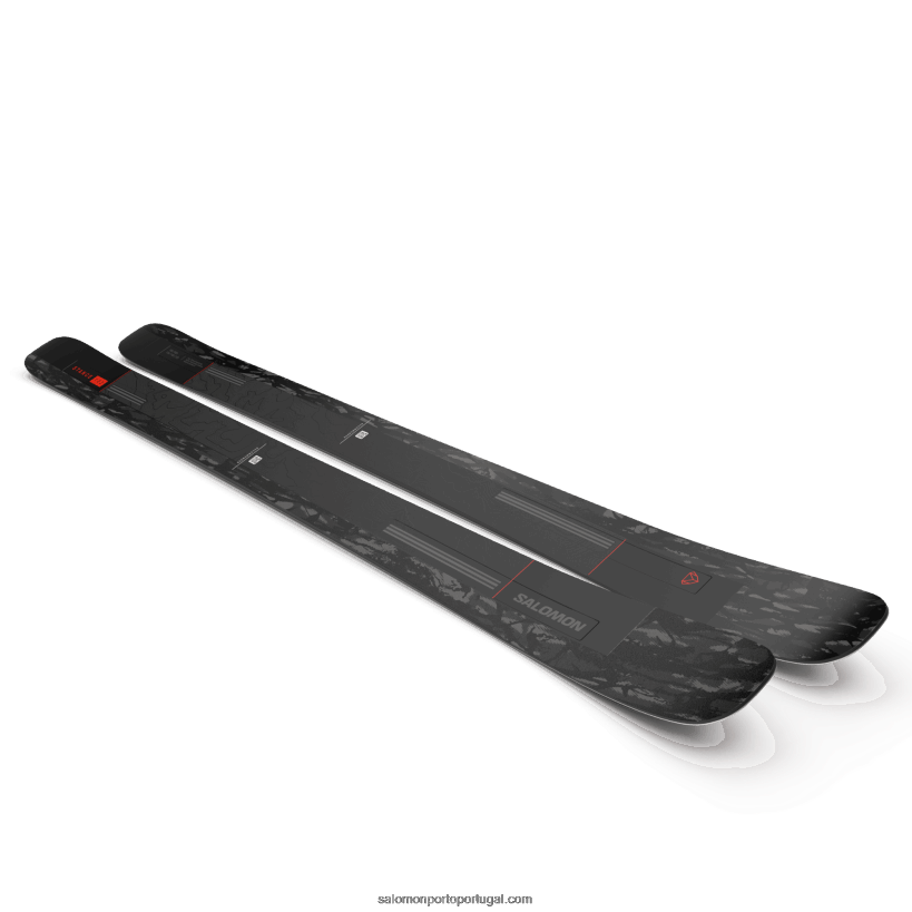 Salomon esquis all-mountain femininos - postura 102 04D6V81017 preto/vermelho