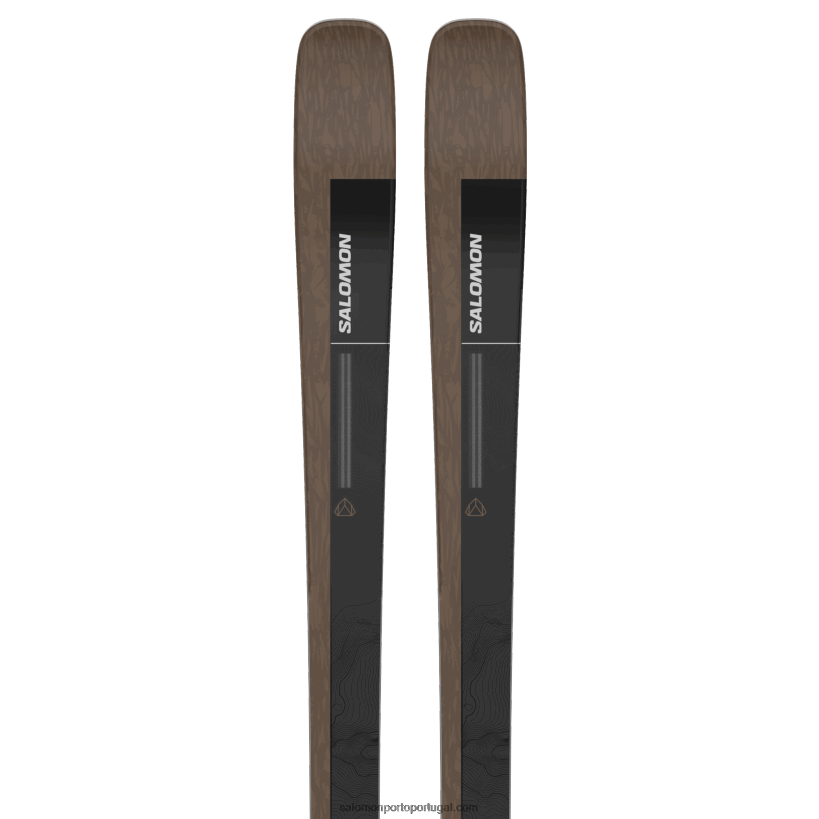 Salomon esquis all-mountain femininos - postura 84 04D6V81020 lontra/preto/prata metálico