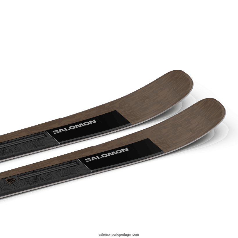 Salomon esquis all-mountain femininos - postura 84 04D6V81020 lontra/preto/prata metálico