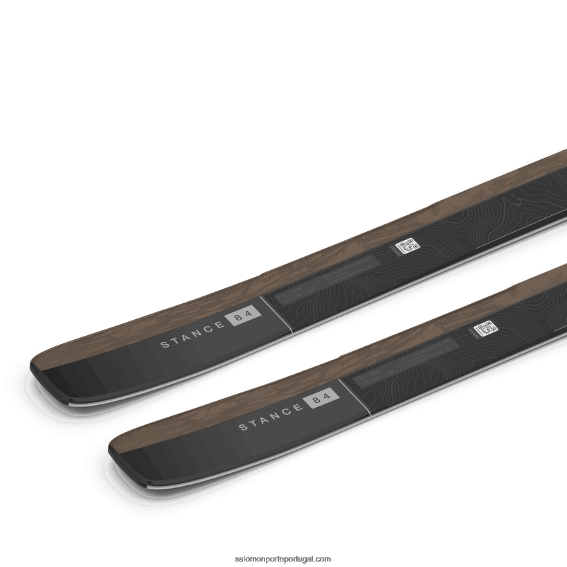 Salomon esquis all-mountain femininos - postura 84 04D6V81020 lontra/preto/prata metálico