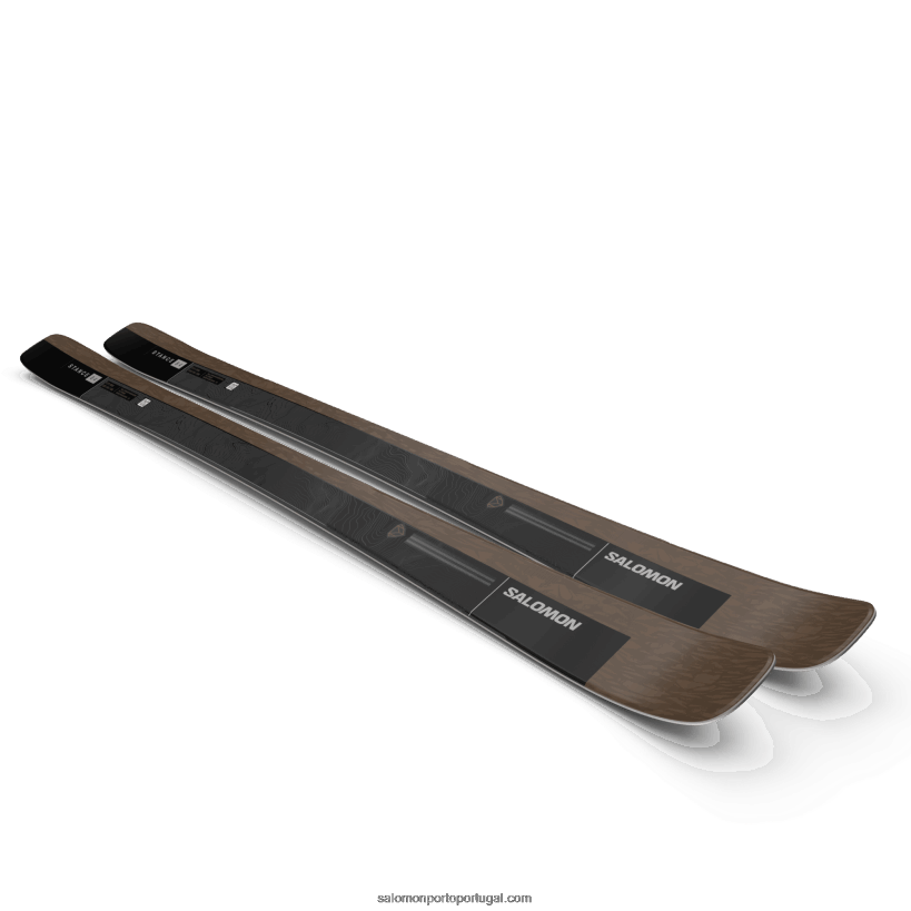 Salomon esquis all-mountain femininos - postura 84 04D6V81020 lontra/preto/prata metálico