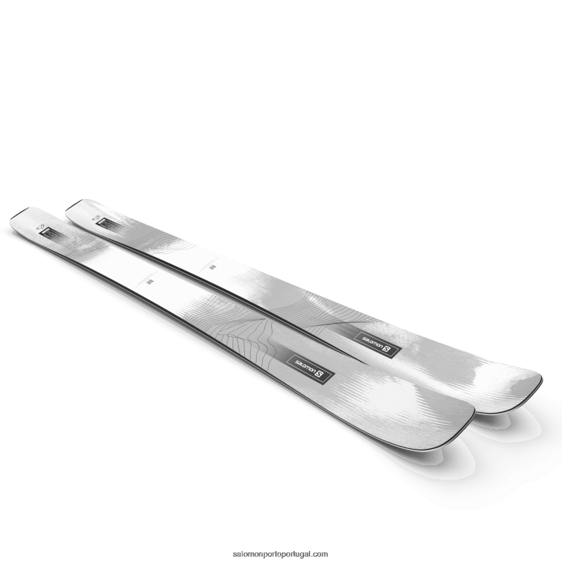 Salomon esquis all-mountain femininos - postura 94 04D6V81002 Branco preto
