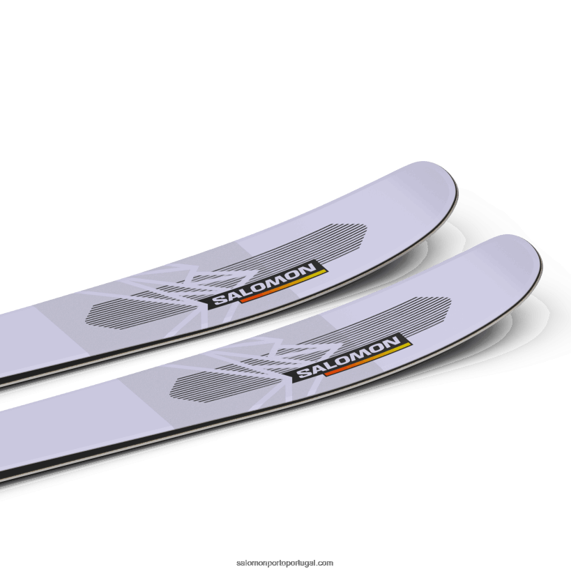 Salomon esquis de montanha para mulheres - qst 106 04D6V81001 neblina noturna/verde ácido/chama