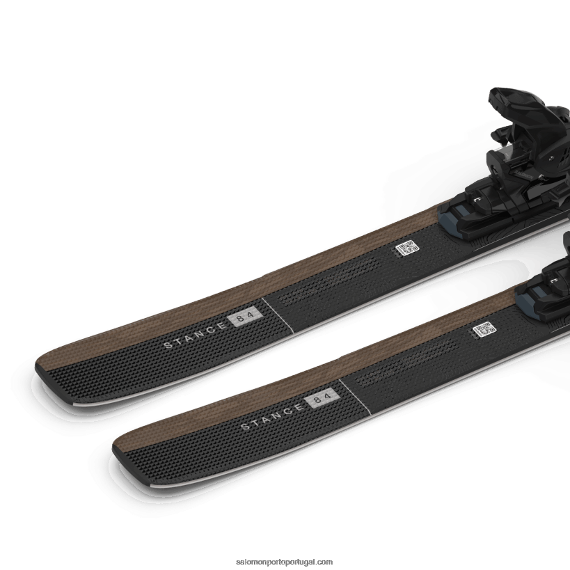 Salomon pacote de esqui all-mountain feminino - postura 84 (e m12) 04D6V81021 lontra/preto/prata metálico