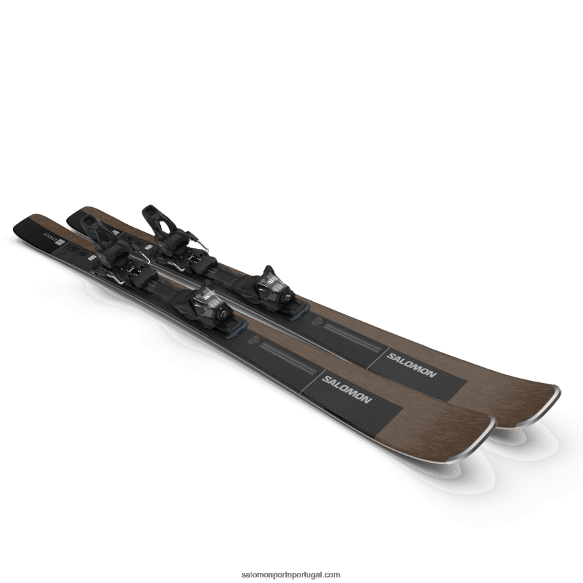 Salomon pacote de esqui all-mountain feminino - postura 84 (e m12) 04D6V81021 lontra/preto/prata metálico
