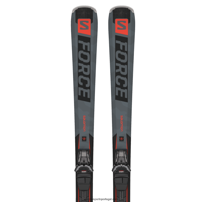 Salomon pacote de esqui feminino em pista - s/force fx.80 (e m11) 04D6V81025 preto/neon coral/castelrock