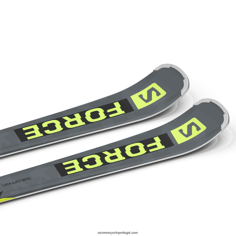 Salomon pacote de esqui feminino em pista - s/force sx (e m10) 04D6V81019 castelrock/pastel neon lime 1/preto