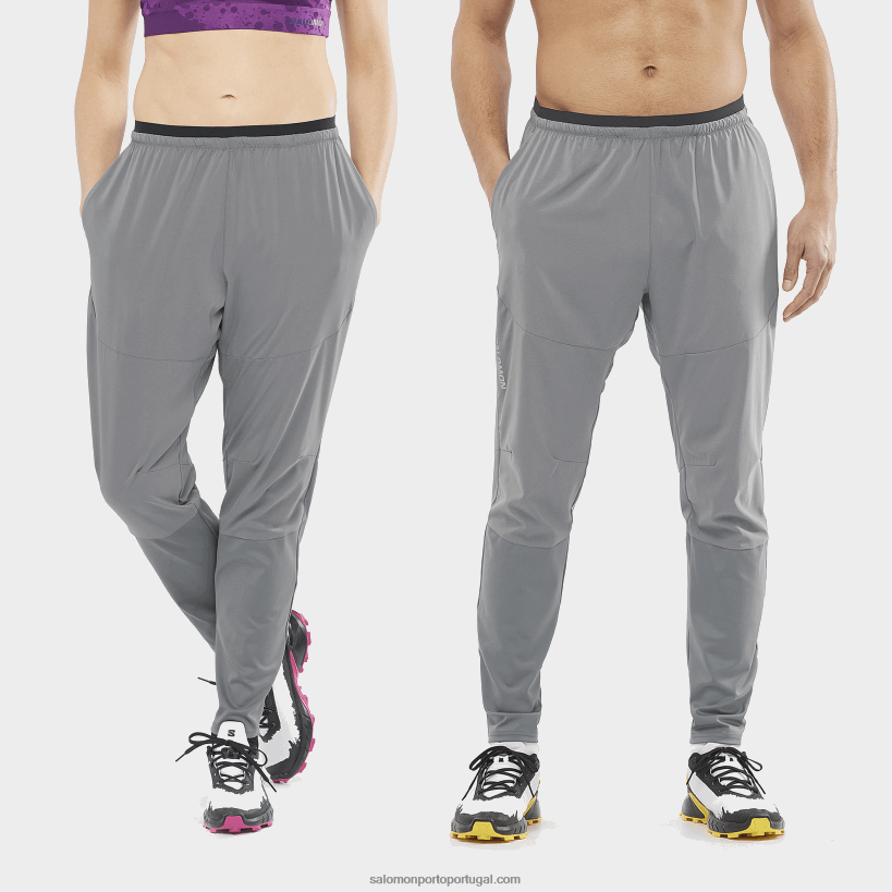 Salomon calças femininas - cross run 04D6V8947 sombra tranquila