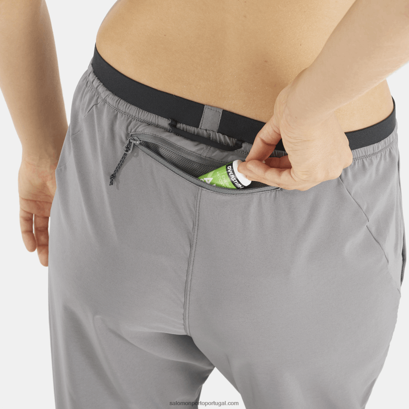 Salomon calças femininas - cross run 04D6V8947 sombra tranquila