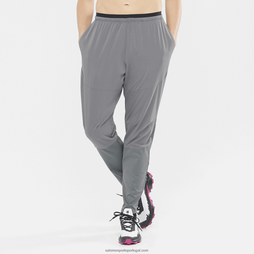Salomon calças femininas - cross run 04D6V8947 sombra tranquila