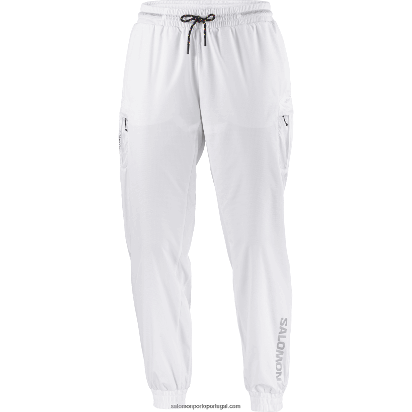 Salomon calças femininas - equipe 04D6V8943 branco