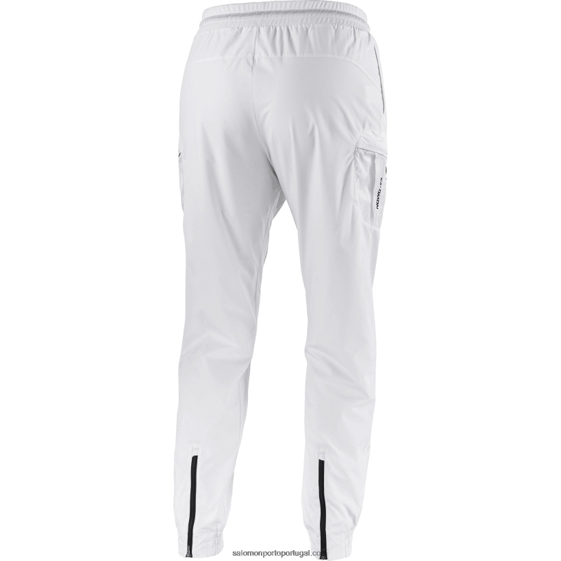 Salomon calças femininas - equipe 04D6V8943 branco