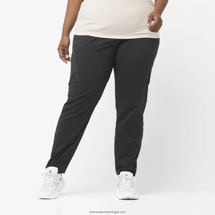 Salomon calças femininas - runlife 04D6V8944 preto profundo